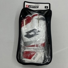 Lotto GK300 Goalkeeper Gloves Size 9 Soccer Goalie Gloves Red White 70 NEW