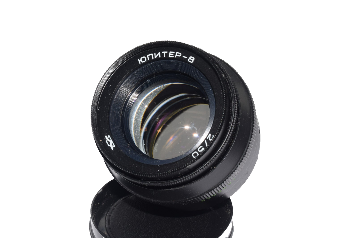 USSR Jupiter-8 50mm 1:2 Lens Black M39 Soviet Lens 50mm F2 LTM
