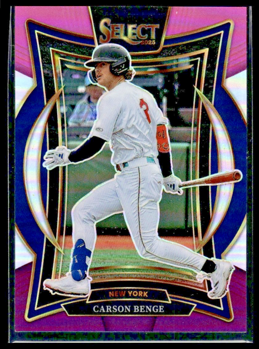 2025 Panini Select - Carson Benge #93 Tri-Color Prizm (RC) Pink/Purple 131/225