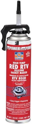 Permatex Sealant - High Temperature Red RTV - Silicone - 7.25 oz Aerosol - Each