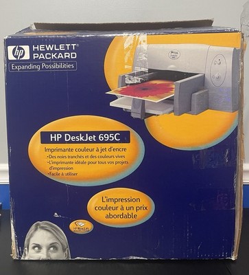Vintage HP Hewlett Packer DeskJet 695C NEW OPEN BOX VERY RARE Box Damaged