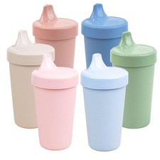 Spill-Proof Sippy Cups for Toddlers - Kids Reusable 10 Oz Set of 6, Dishwashe...