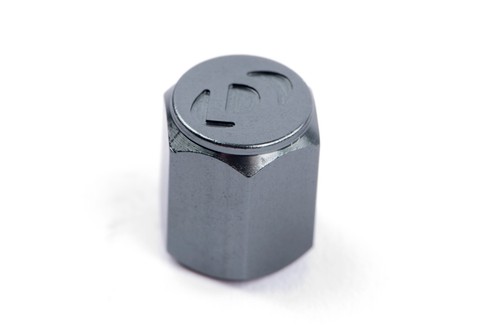 Dinan D757-0008 Valve Stem Caps Gunmetal Set of 4 - Picture 2 of 3