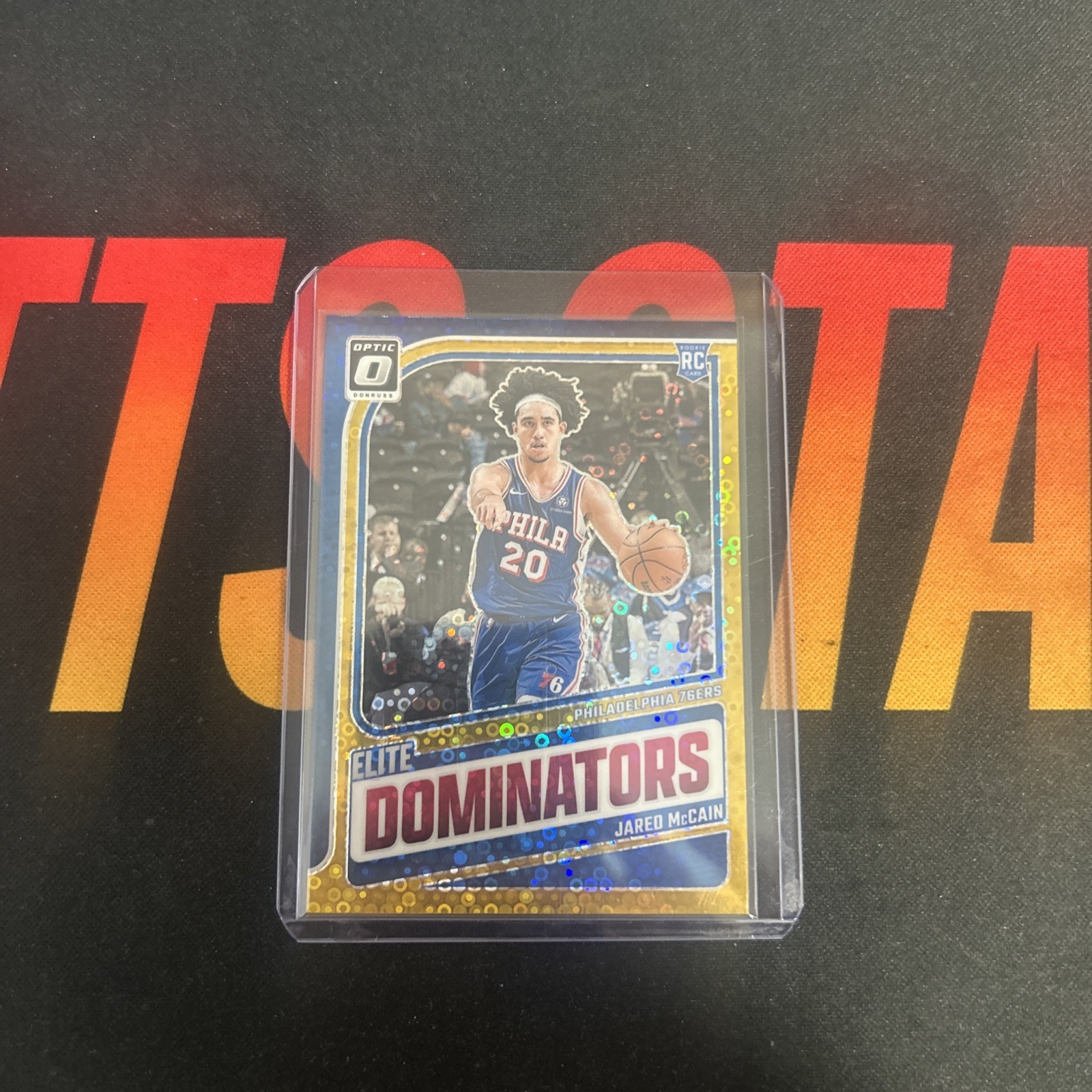 2024-25 Optic Rookie Jared McCain Elite Dominators Gold Fast Break Disco #02/10
