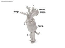 Ragazzon Frontpipe + Sport-Kat + Partikelfilter-Rohr Jeep Renegade 1.3l 1.4l