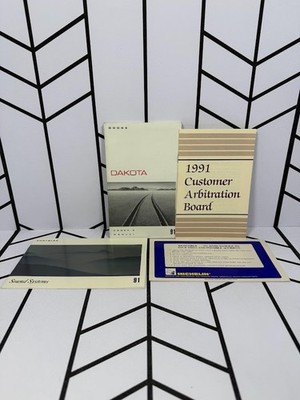 1991 Dodge Dakota Owner's Manual Set Excellent Condition Complete Archive OEM
