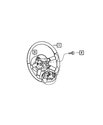 Genuine Mopar Steering Wheel 1EX89XDHAC