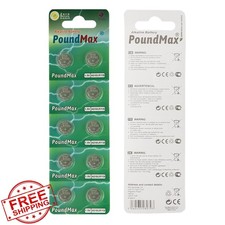 PoundMax AG10 LR1130 Alkaline Button Batteries 1.5V 10 Count Combo Pack
