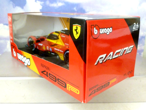 BBURAGO BURAGO 1/24 FERRARI AF CORSE 499P 3.0L TURBO V6 #50 WINNER LE MANS 2024 - Picture 6 of 6