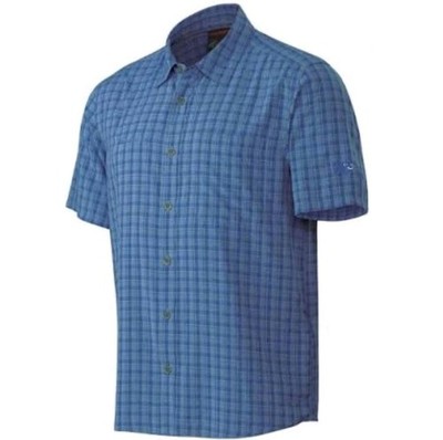 Mammut Lenni Shirt Herren S Hemd Freizeit Blue-Marine Blau Outdoor Wandern 