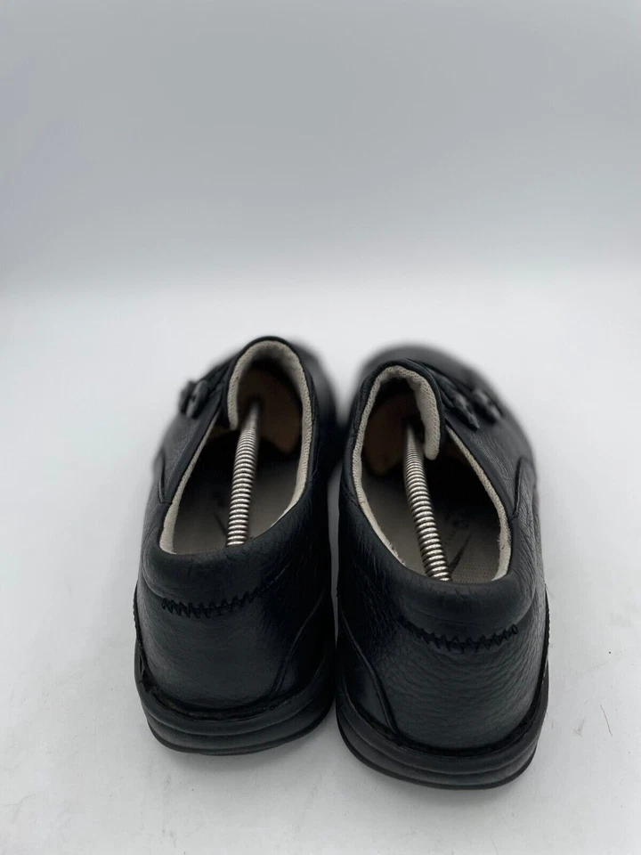 P.W. Minor Slip-On Flats Women's Sz 6.5 Black Leather  Oxfords Shoes - Image 3 of 4