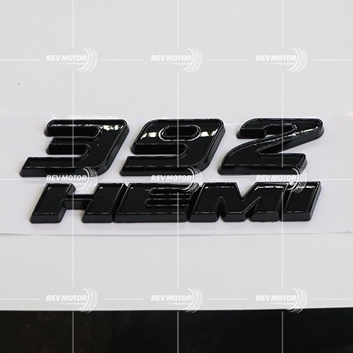 1PC For 392 HEMI Fender Side Emblem Badge Gloss Black 3D Sticker Decal ...