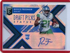 2018 ELITE DRAFT PICKS #126 ROYCE FREEMAN AUTOGRAPH ROOKIE RC #15/25, BRONCOS