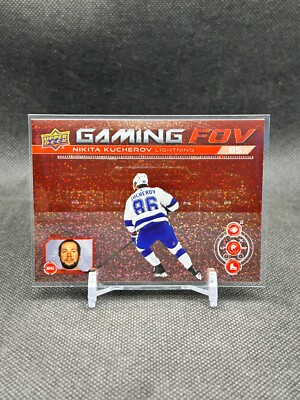 Nikita Kucherov 2024-25 Upper Deck Series 1 Gaming FOV Speckle