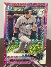 2021 Bowman Chrome Prospects JJ BLEDAY Fuchsia Shimmer Refractor /199 Marlins