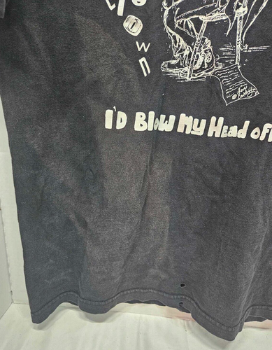 Skurvy the Clown rock t-shirt vtg black "I'd blow my head off too" Kurt Cobain - Picture 3 of 13