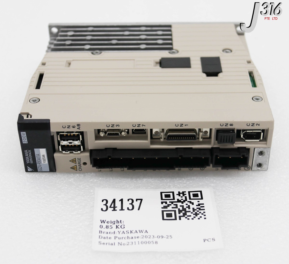 34137 YASKAWA SERVO DRIVE, SERVOPACK SGDV-R90A11AY885AA | eBay