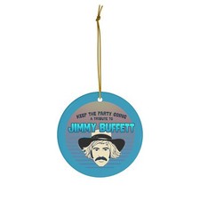 Jimmy Buffett Keep the Party Going Concert Christmas Ornament