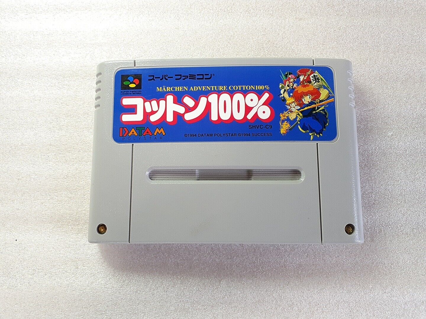 Cotton 100% Super Famicom cartridge game SNES NTSC-J Tested