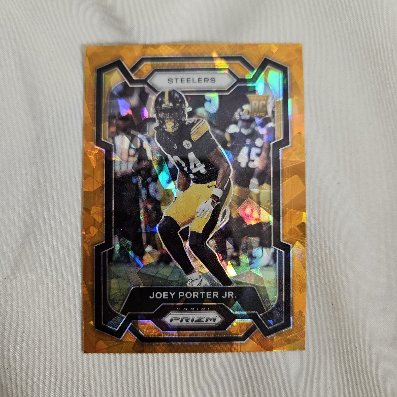 2023 Panini Prizm Joey Porter Jr RC Rookie Pittsburgh Steelers Orange Ice #386