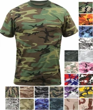 VETERANS DAY SALE!!! Camo T-Shirt Tactical Tee Short Sleeve Military Army ROTHCO