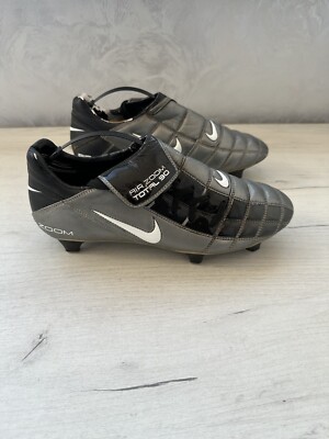 Nike Total 90 Air Zoom Gray Soccer Cleats Boots Elite US9 UK8