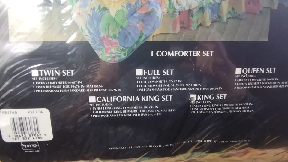 Vintage Andre Richard Springmaid King Size Floral Comforter,new! - Image 3 of 4