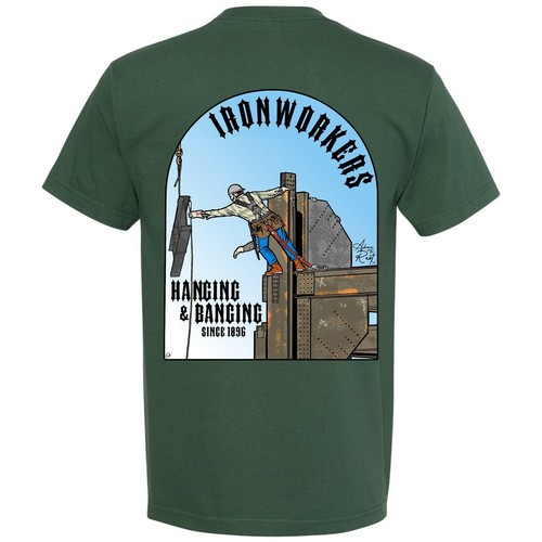 IRONWORKER T-SHIRT | SCHWEISSSER T-SHIRT| BLAUER KRAGEN T-SHIRT| IRONWORKER GEAR | - Bild 1 von 2