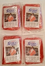 *emergency Storm Poncho ~ Adult One Size Rain Waterproof Lightweight 4-pink Lot