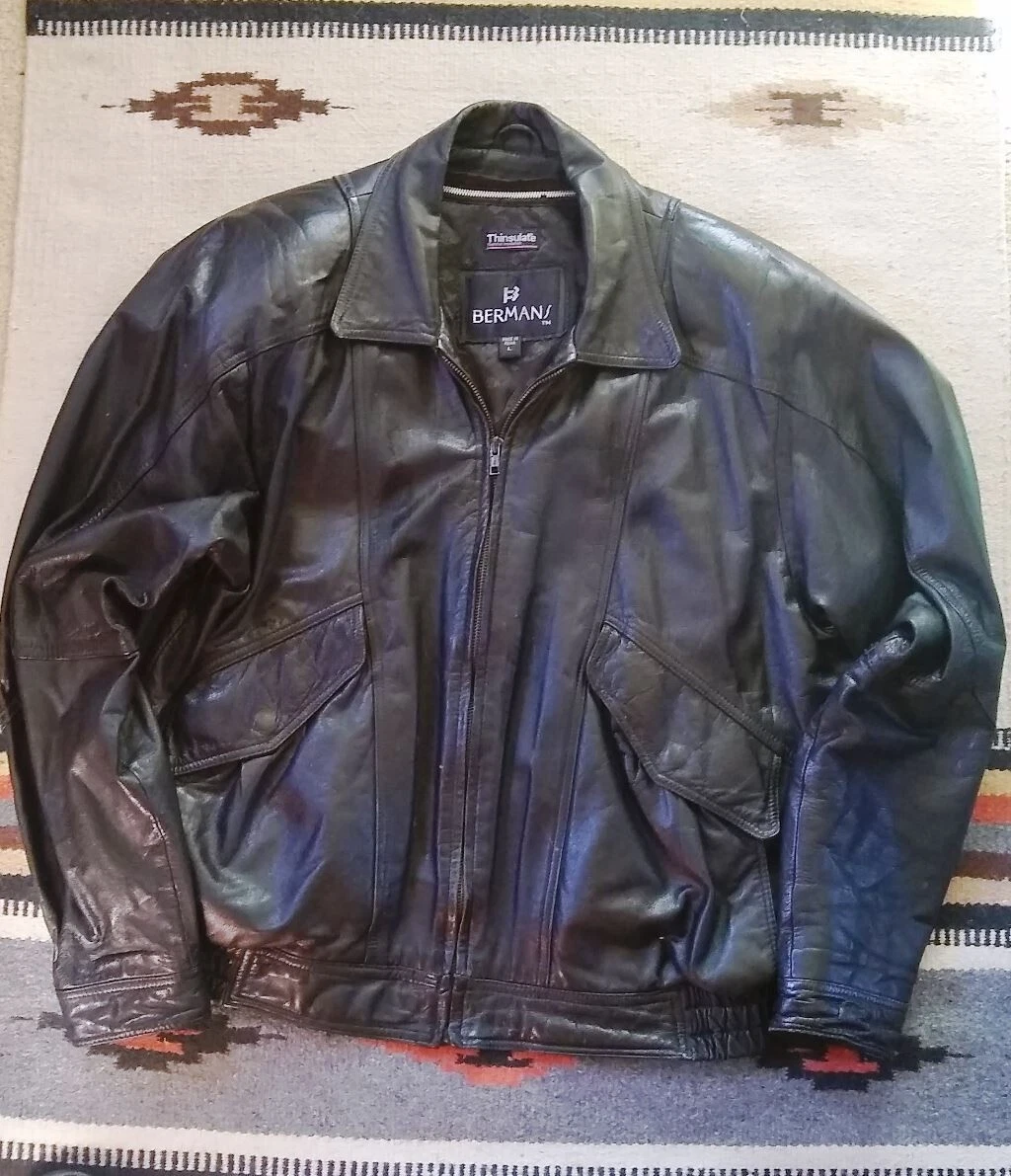 Bermans leather jacket discount