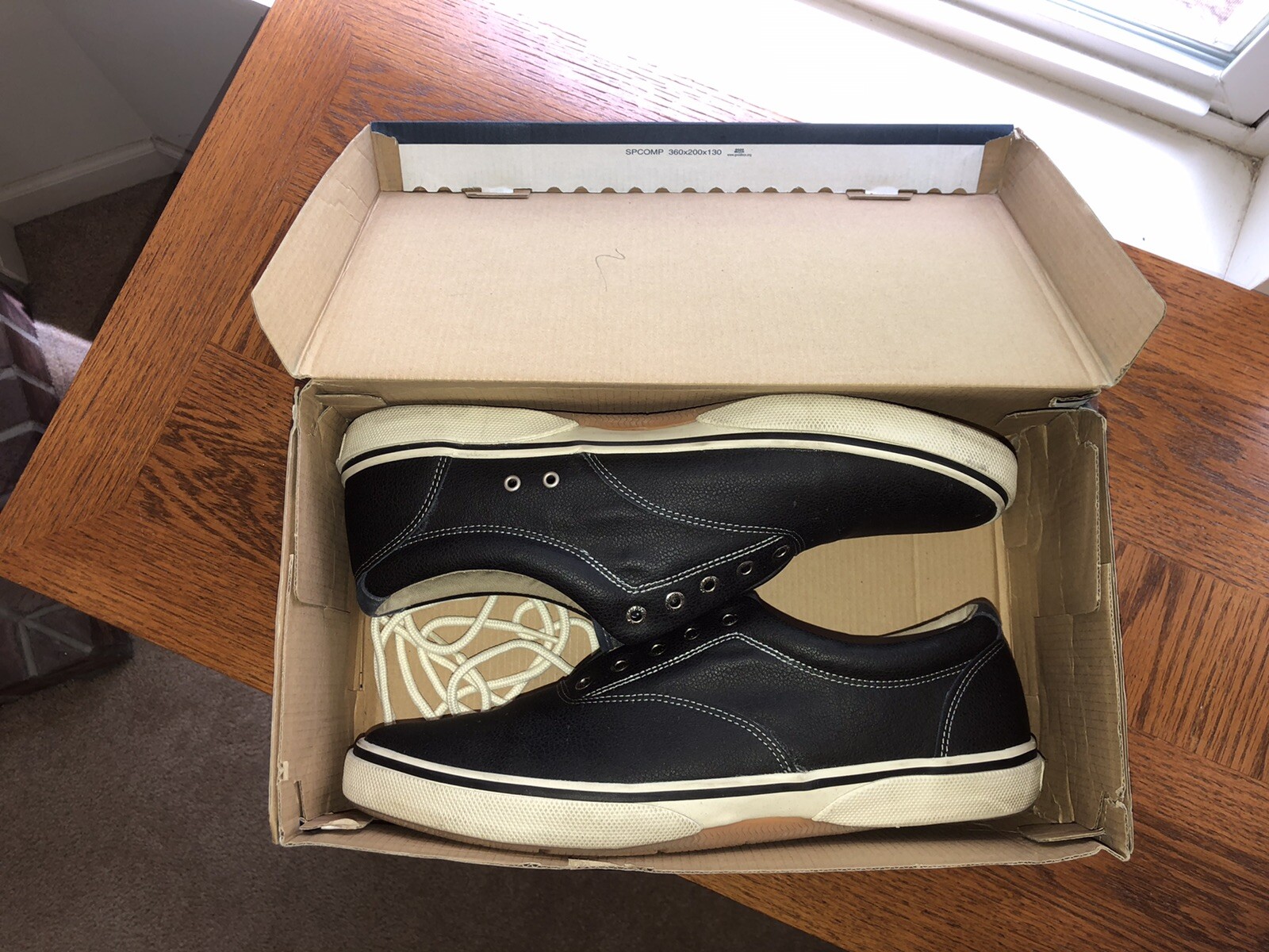 Sperry Halyard, CVO Black Leather Shoes 