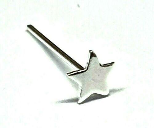 Perno a stella per naso, piccola stella piatta da 2,5 mm, 24 g (0,4 mm),... - Foto 1 di 12