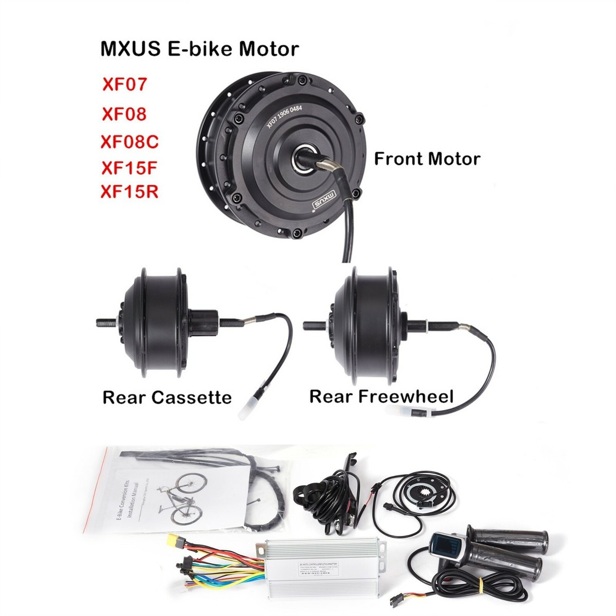 E-bike Motor MXUS 36V 250W Front/Rear Drive Motor with