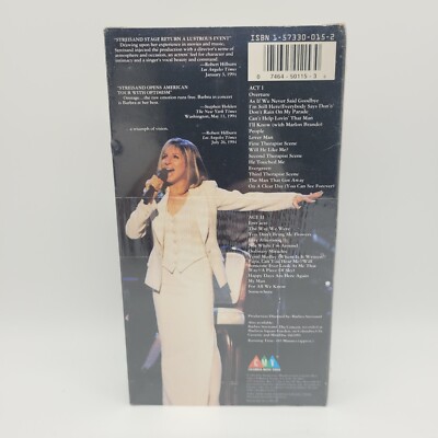 Barbara Streisand in Concert at The Arrowhead VHS 1994 New Sealed