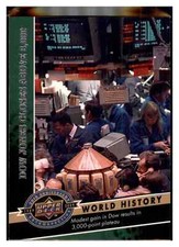 2009 Upper Deck 20th Anniversary #366 Dow Jones Closes Above 3000