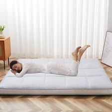 SLSY Japanese Floor Mattress, Futon Mattress Foldable Roll Up Tatami Mat Cushion