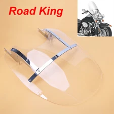 Detachable Windshield Fits for Harley Touring Road King FLHR w/Bracket 1994-2023