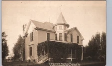 DUNNING HOUSE moville ia real photo postcard rppc iowa history