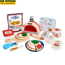 Creative Chefs Pizza Kit Light-Up Oven Realistic Pretend Play Set 22 Accessories