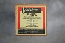 Ventshade F-40V stainless 4-piece set NOS vintage
