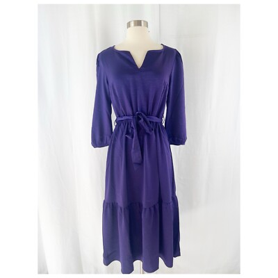 white christmas dresses Shop Purple Solid Midi Sleeveless Dress - Casual A-Line