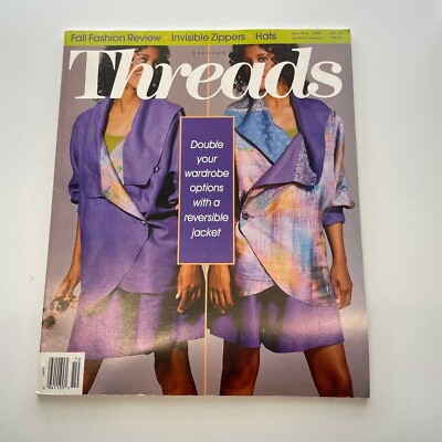 Threads Sewing back issue Magazines 1992 Oct/Nov. #43 Machine-Sew TAUNTON'S 