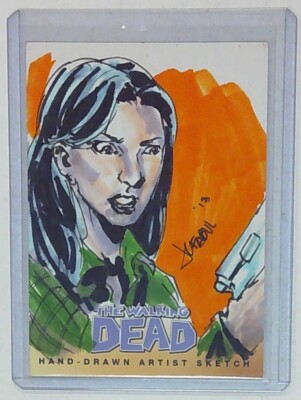 WALKING DEAD COMIC SKETCH CARD SET 2: LORI ARTIST JC FABUL JF05