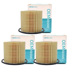 3pcs Car Engine Oil Filter For Toyota Corolla Prius V C-HR  Scion xD 04152-YZZA6