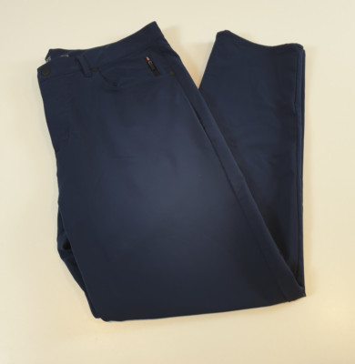 Fourlaps Pants Mens 38x31 Blue Gray Traverse Performance Stretch Golf