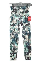 Spanx By  Sara Blakely XS Camo Green High Waisted Leggings New