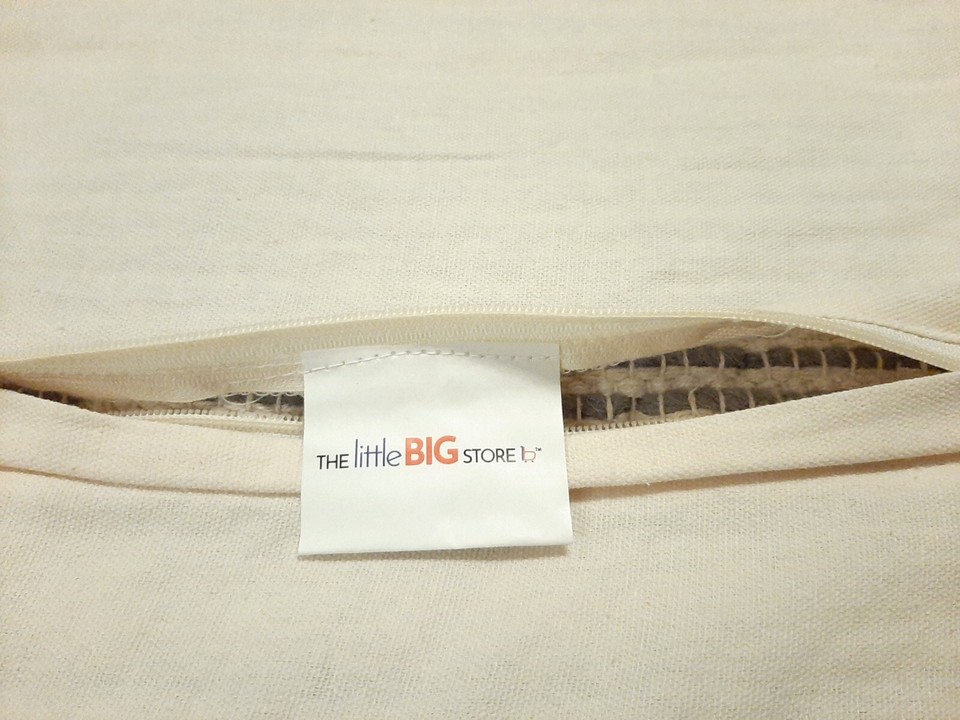 18x18 Little Big Store Hand Woven Cotton Knitted Pillow Cover Gray