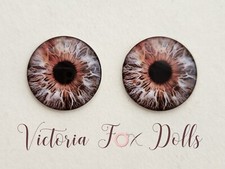 Blythe Doll Eyechips Brown Realistic Eye Chips 14mm Custom Furby Ooak Blythe Bjd