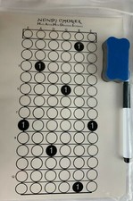 Dry Erase Guitar Intervals Practice Sheet - NANDI Chorder Rt. Handed 