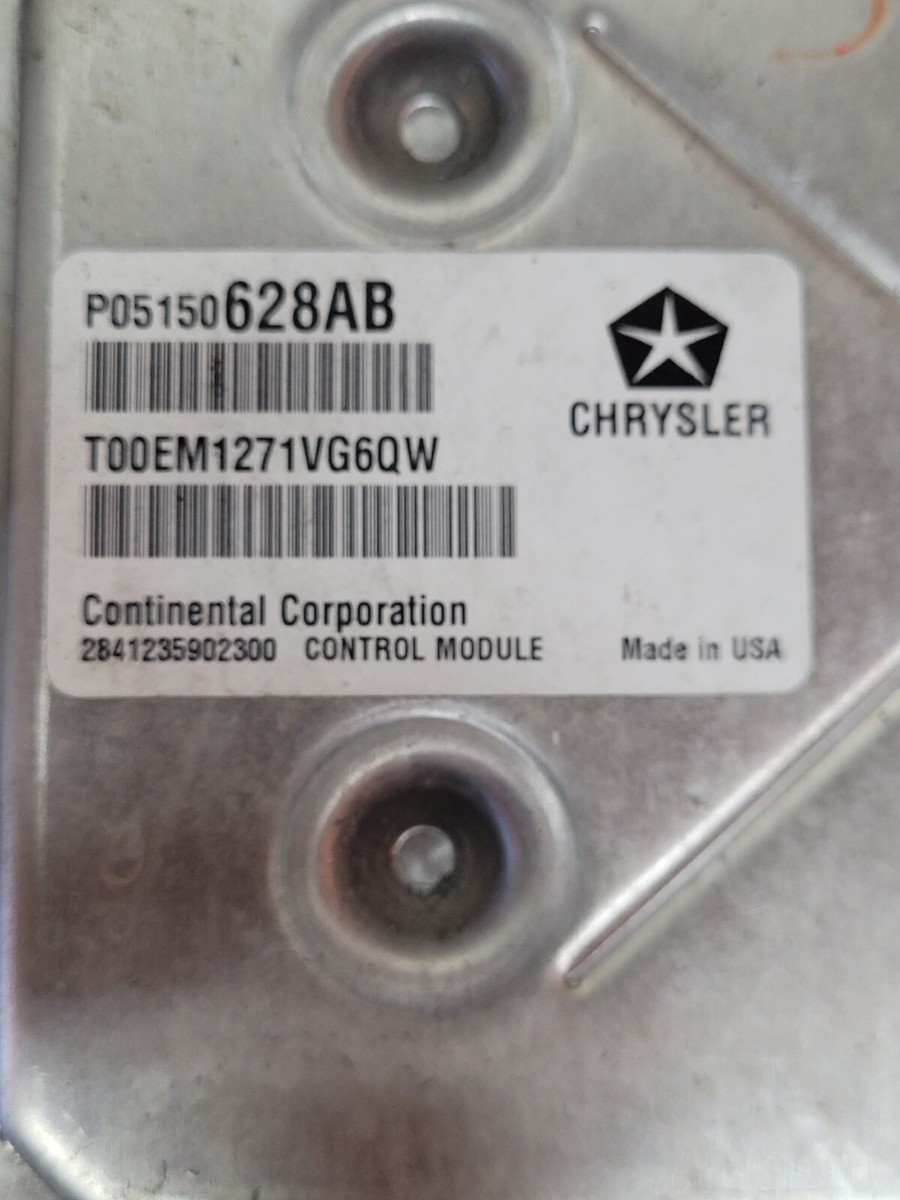 2011 Chrysler 200 Avenger 3.6L Engine Computer Control Module ECM